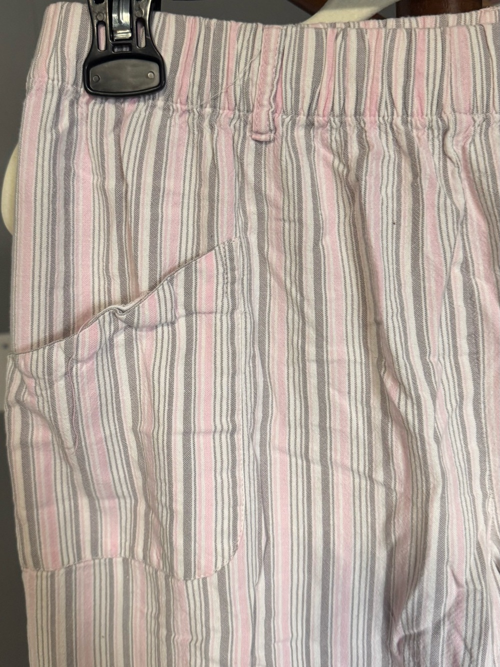 🌸 La Vie en Rose Striped Pajama Lounge Pants — Size Medium - Picture 2 of 5